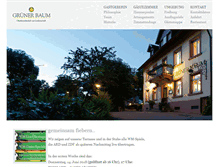Tablet Screenshot of gruenerbaum-merzhausen.de
